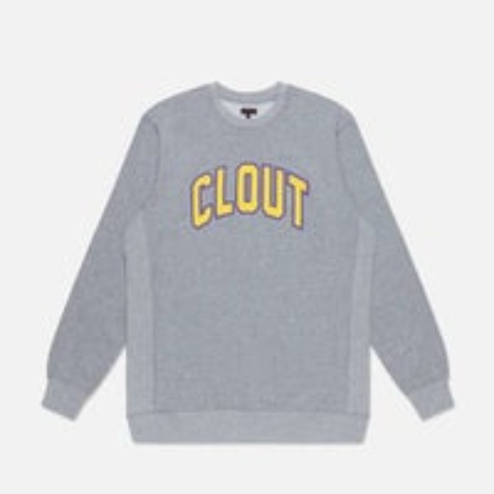 CLOT CLOUT SWEATSHIRT GREY LARGE EUC